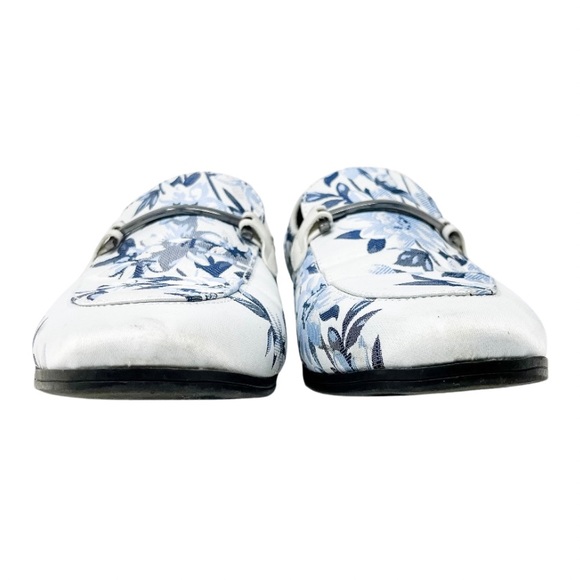 ASOS DESIGN loafers in blue floral print and snaffle detail Men’s 8.5 - Picture 9 of 13